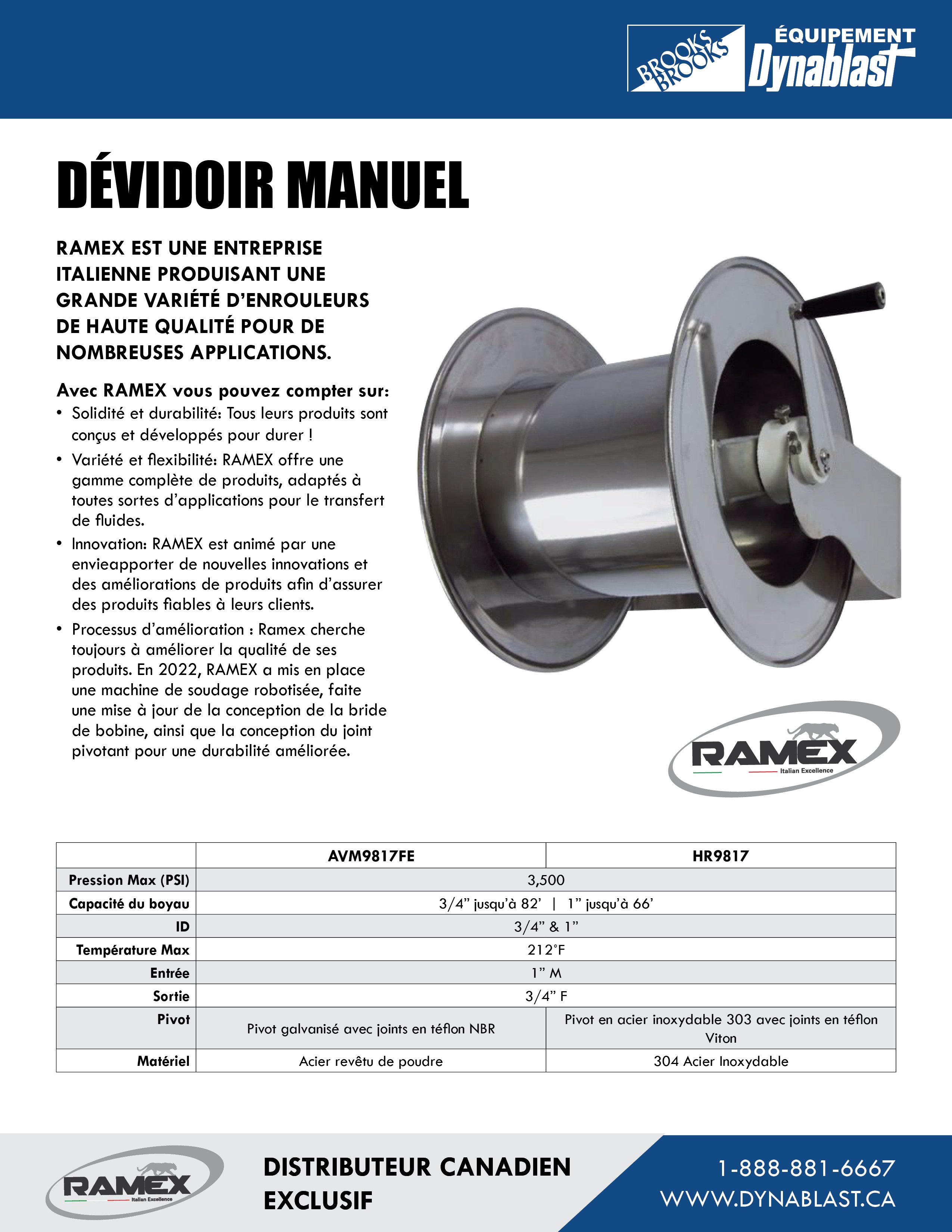 Ramex Manual Rewind Offering - FR