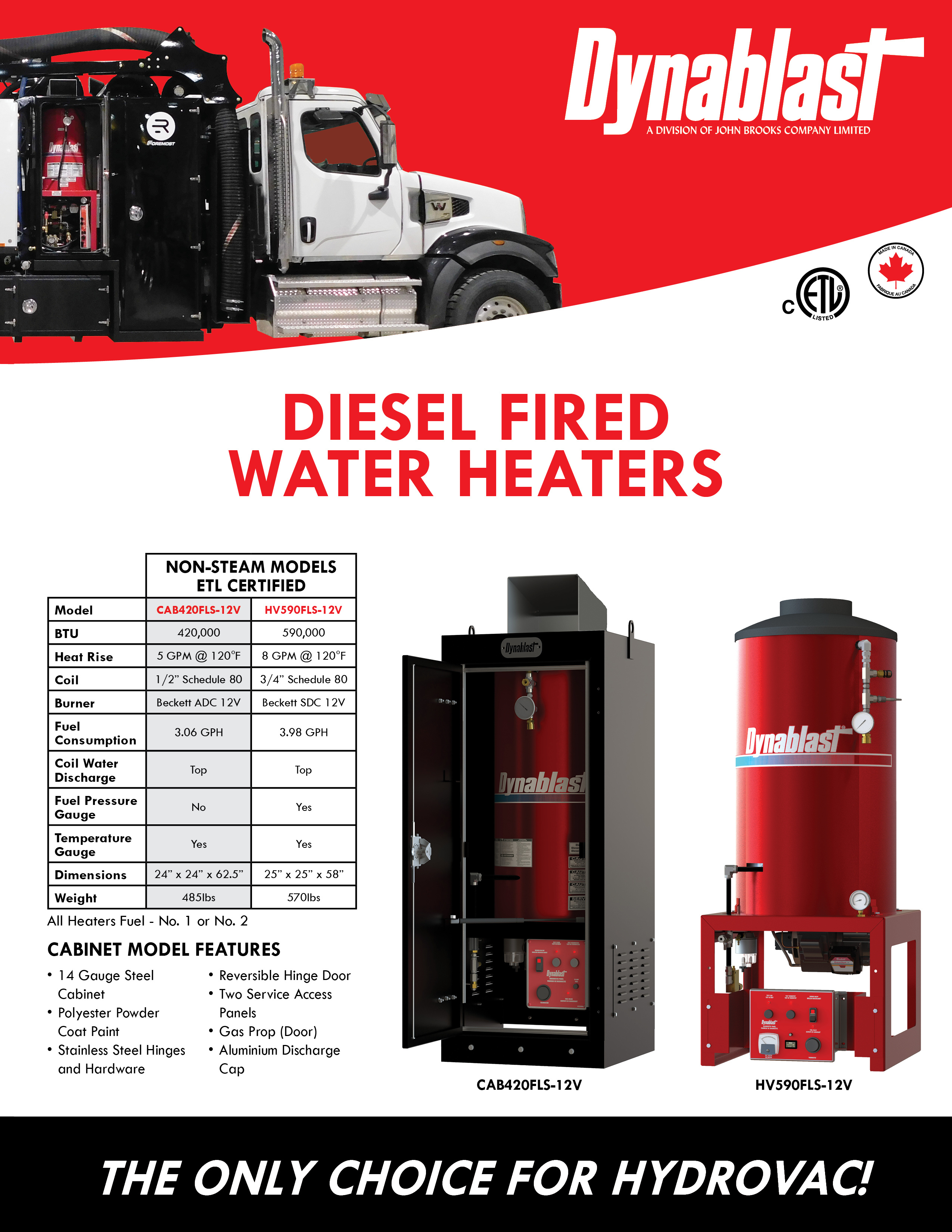 Dynablast Diesel Fired Water Heaters
