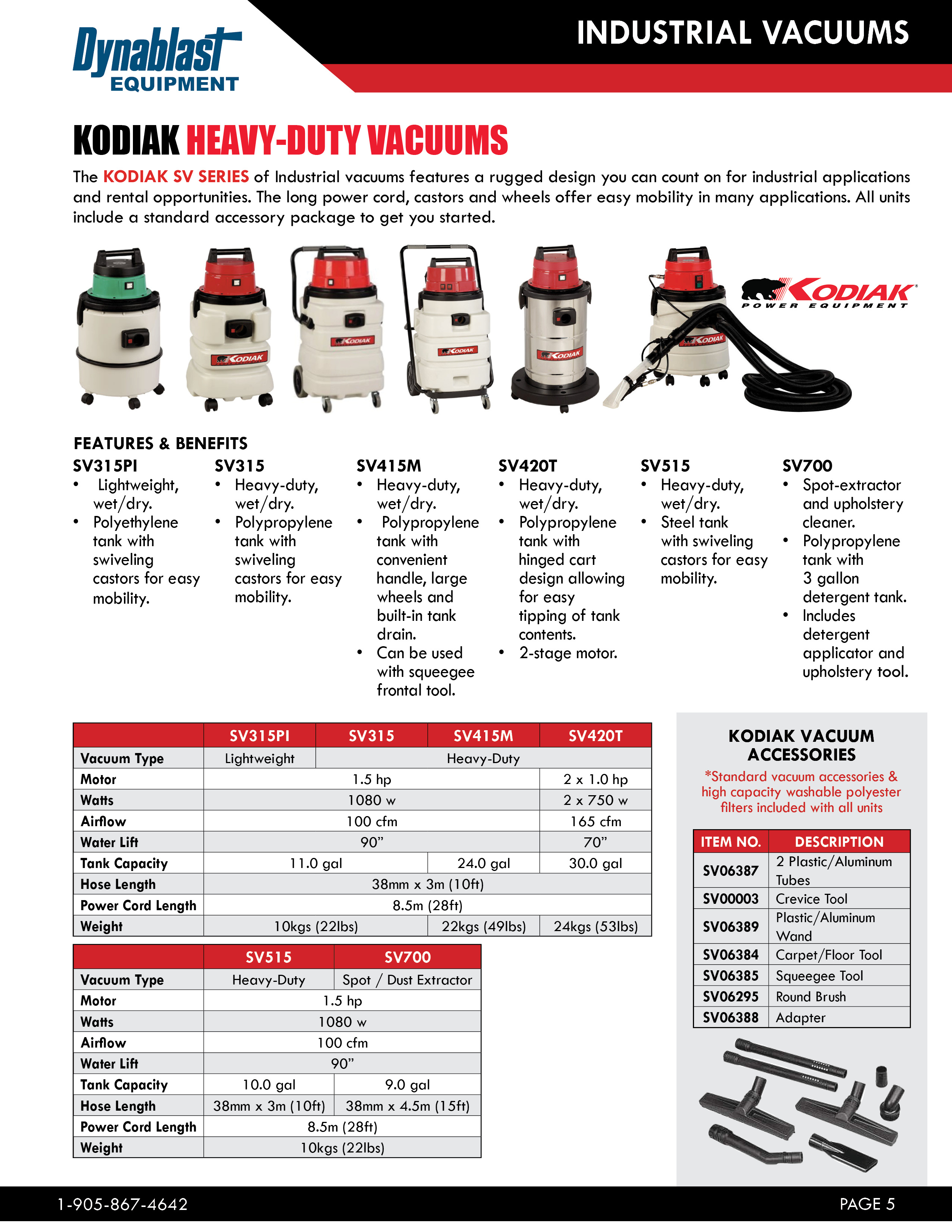 Kodiak Heavy-Duty Vacuums