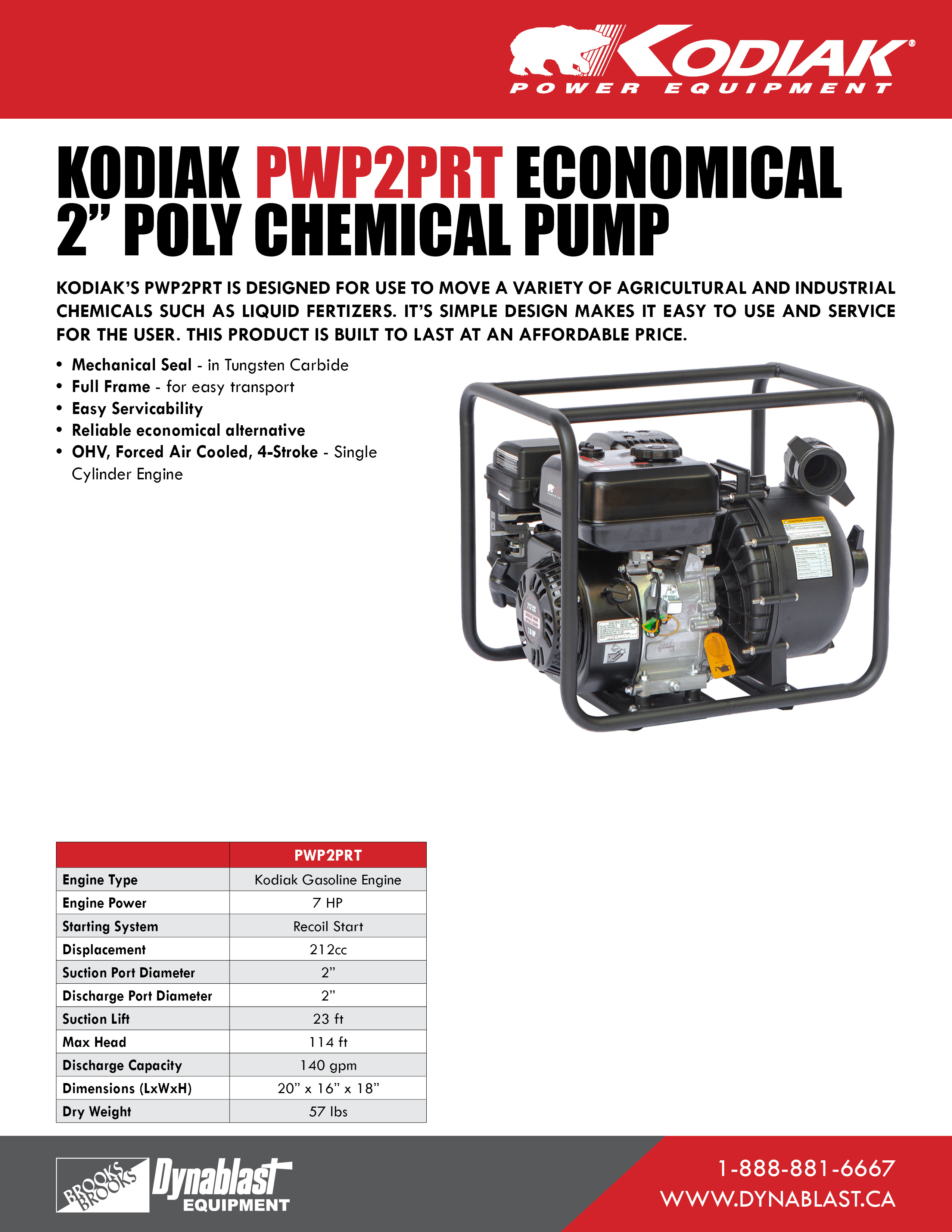 Kodiak PWP2PRT Spec Sheet ENG