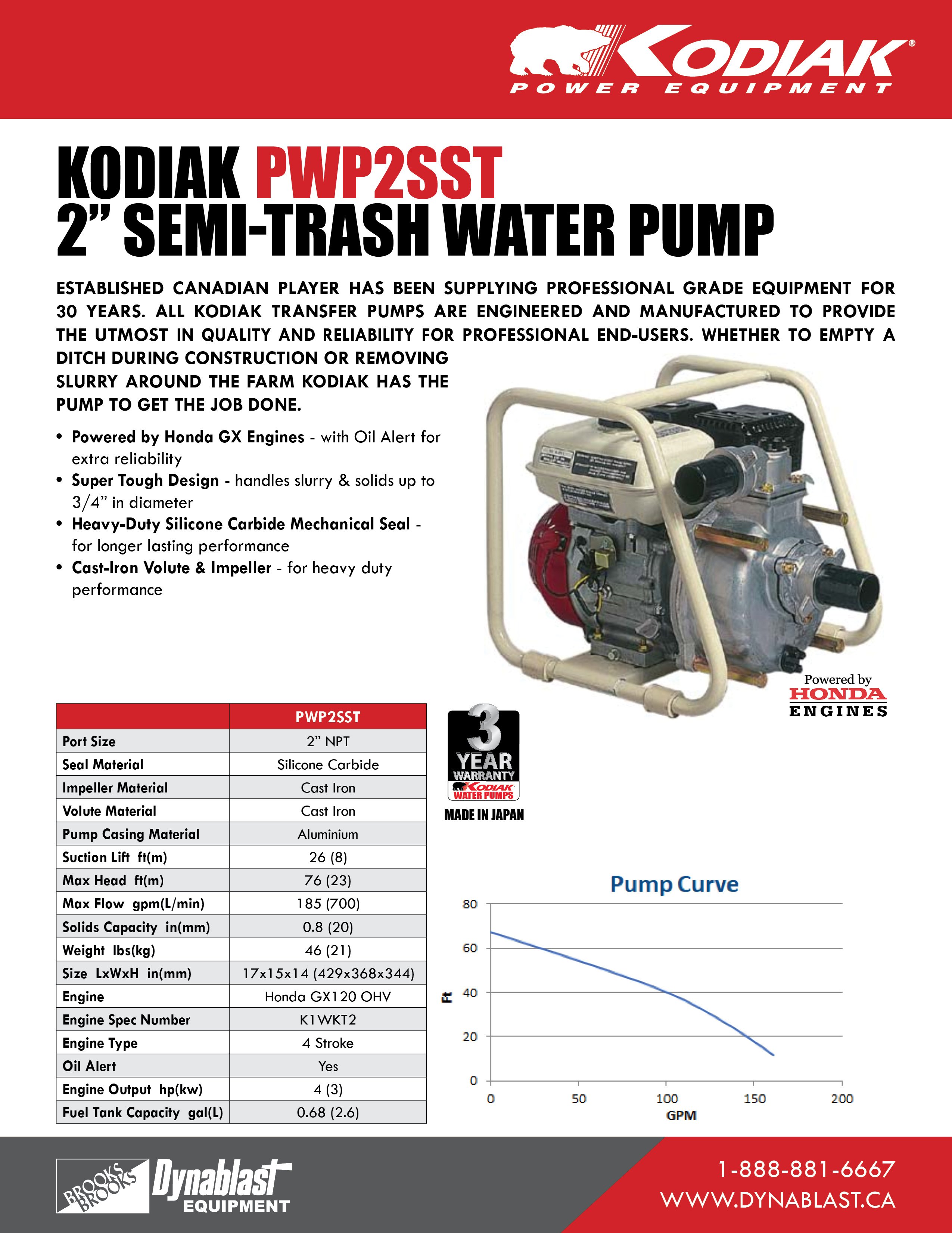 Kodiak PWP2SST Spec Sheet ENG