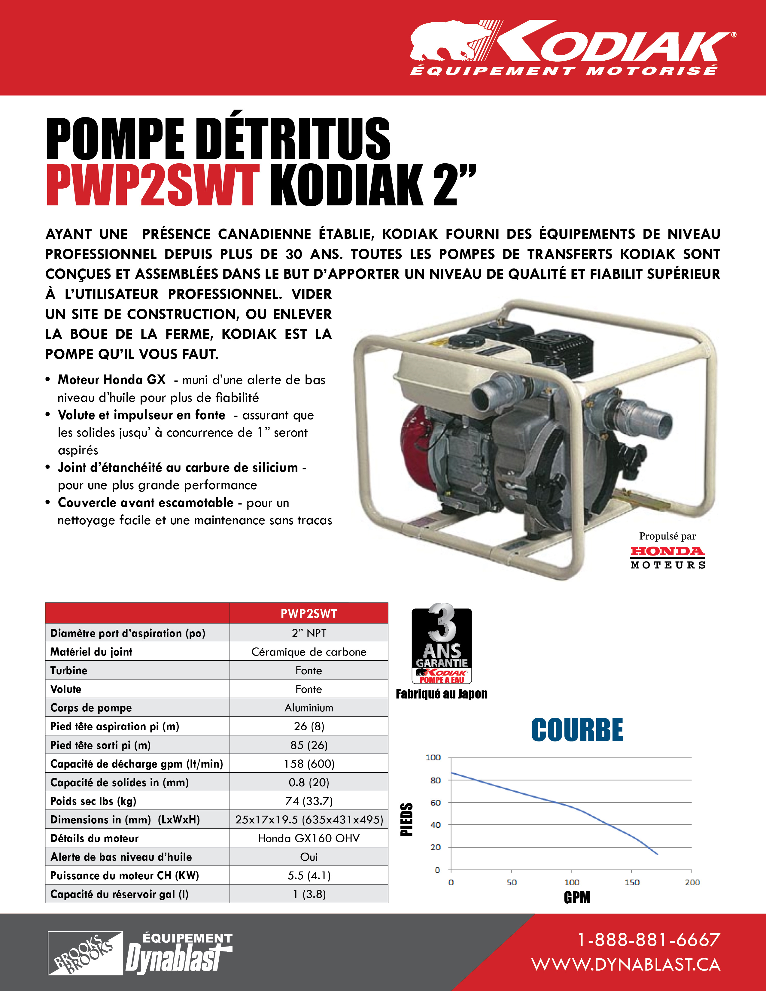 Kodiak PWP2SWT Spec Sheet FRE