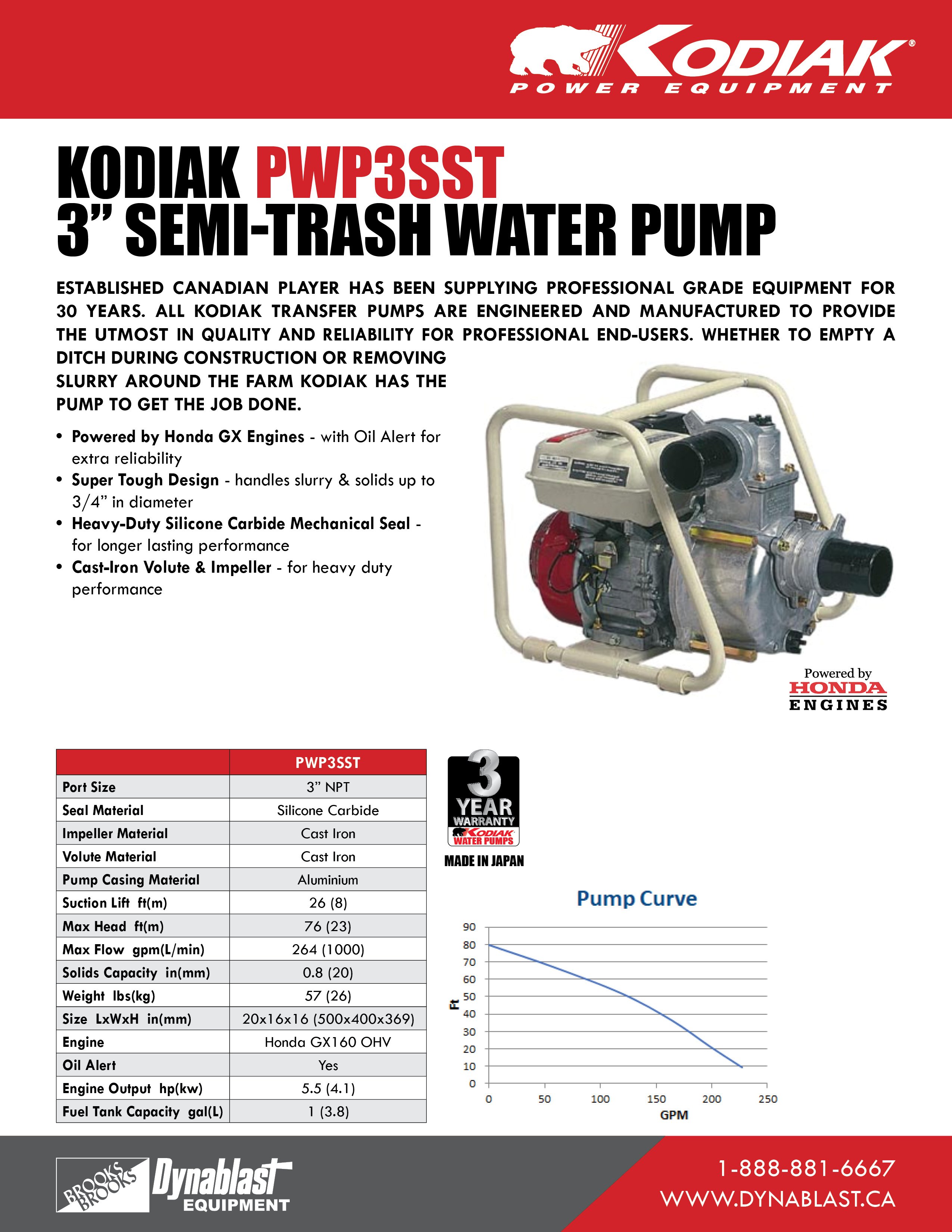 Kodiak PWP3SSTSpec Sheet ENG