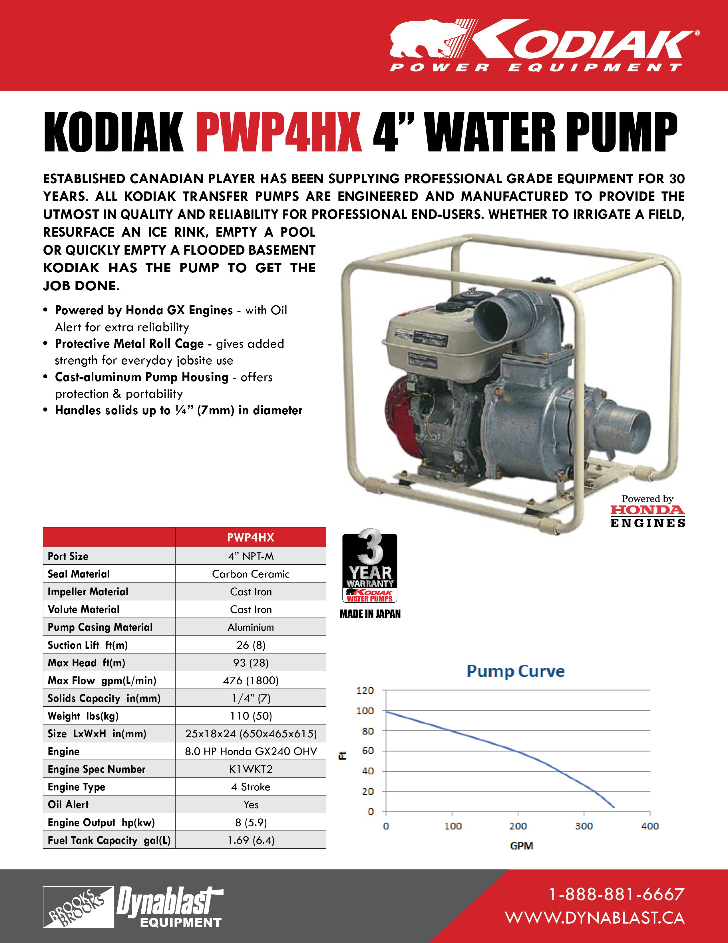 PWP4HX Spec Sheet ENG