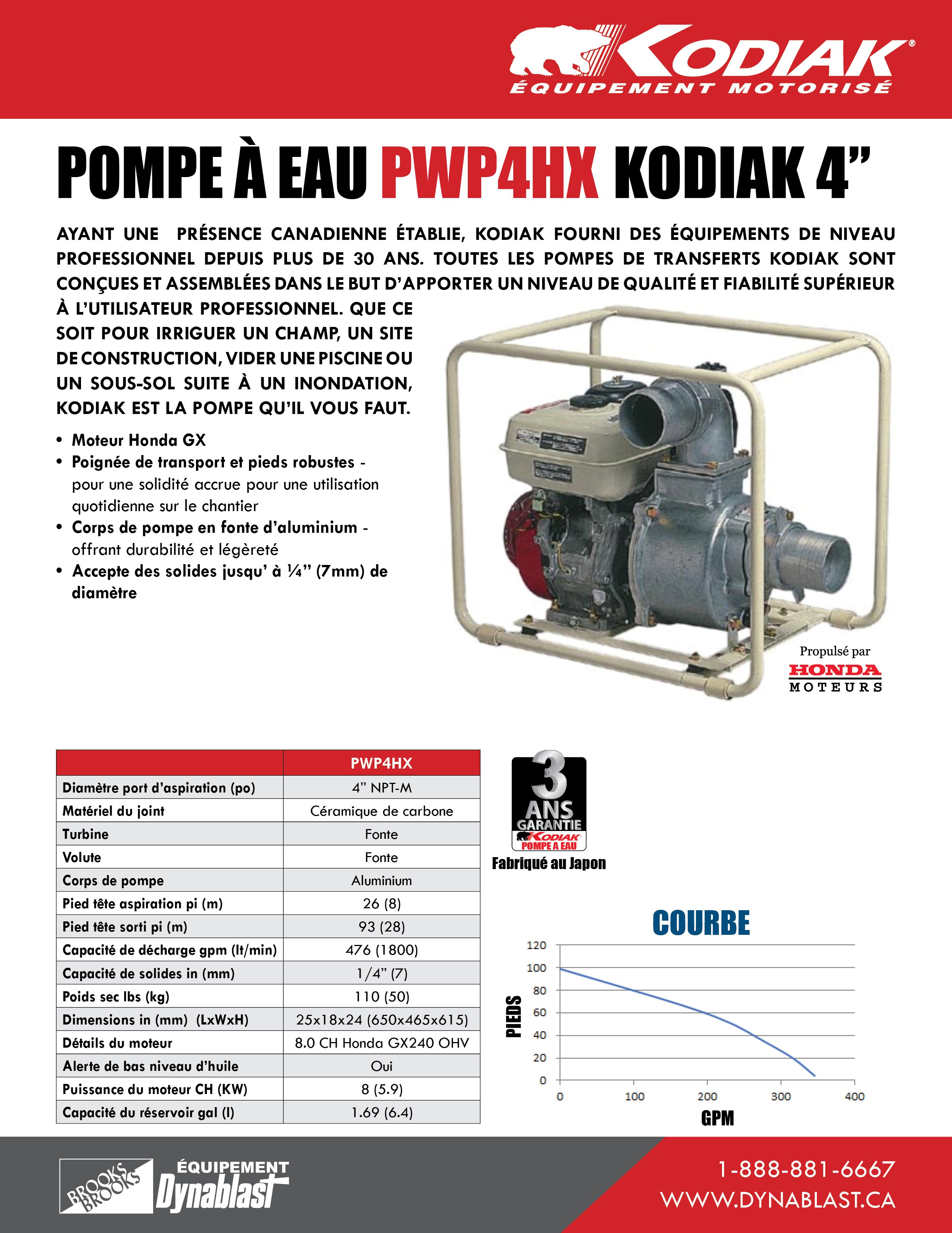 PWP4HX Spec Sheet FRE